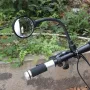 Kaca Spion Belakang Sepeda yang Dapat Disesuaikan dan Dapat Diputar Sudut Lebar Cermin Keamanan Cembung Akrilik Untuk Sepeda Gunung dan Jalan Raya
