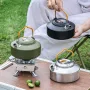 Camping Cookware Set Hiking Picnic Barbecue Pot Portable Outdoor Tableware Kettle Pot Cookset Cooking Pan Bowl Camping Equipment