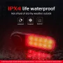 BIKIGHT Bike Taillight 200mAh Battery 5 Light Modes Type-C Rechargeable Waterproof Bicycle Rear Light for Outdoor Cycling