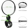 8cm Round Bicycle Rearview Mirror 360°Rotatable Convex Motorcycle Rearview Mirror