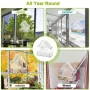 ZANLURE Smart Identify Bird Feeder Camera 1080P HD Video Recording Outdoor Hanging Real-time Monitoring Bird Feeder WiFi Connection Pet Feeding Cage