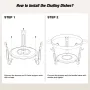 WARMOUNTS Chafing Dish Buffet Set, 5QT 2/4 Pack Gold Accent Stainless Steel Chafers and Buffet Warmers Sets with Glass Lid & Lid Holder for Parties Catering Events Weddings Banquets
