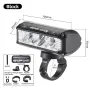 WEST BIKING 1750Lm Super Brightness Bike Headlights 4000mAh Battery Waterproof 4 Light Modes Type-C Rechargeable Aluminum Alloy Mini Front Light for Electric Bike Scooter MTB Bicycle