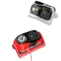 Portable Mini Smart Sensor LED Headlamp USB Rechargeable Super Bright Running Cycling Head Light Red Warning Light Waterproof Lantern Illuminator Lamp