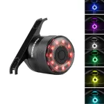 ROCKBROS Q1 Bike Taillight 300mAh Battery 5 Lighting Modes IPX5 Waterproof Type-C Rechargeable Colorful Lamp Bicycle Rear Light
