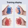 KALOAD 10-50lbs Silicone Grip Device Palm Rehabilitation Training Hand Exercise Grip Circle Fitness Grip Circle Hand Muscle Massager