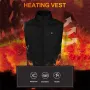TENGOO HV-04A Unisex 4 Places Heating Vest 3-Gears Heated Jackets USB Electric Thermal Clothing Winter Warm Vest Outdoor Heat Coat Clothing