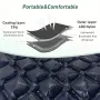 IPRee® Lightweight Inflatable Sleeping Pad Mattress with Pillow for Comfortable Hiking Camping Compact Sleep Air Mattress