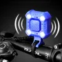 Elecpow Bicycle Horn Headlights Waterproof USB Charging Night Riding Strong Bike Light 140dB 6 Volume Security Alarm Bike Bell