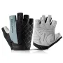 ROCKBROS Half Finger Bicycle Gloves PU Leather Breathable Non-slip Fashion Gloves for MTB Bike Cycling Fun