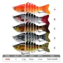 5pcs Multi-Section Fishing Lures 15.5g/10cm Sinking Swimbait Artificial Baits Fishing Tackle for Freshwater Saltwater Fishing