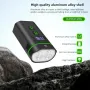 1800Lm Super Brightness Bike Headlight 5000mAh High Capacity Power Bank Dual Distance Beam Design IP66 Waterproof Type-C Fast Charge Easy to Install Bicycle Front Light Flashlight for Electric Bike Electric Scooter