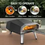 [US Direct] ECOWELL EPO120 Pizza Oven Outdoor Stove 12\Outside Stone/Peel, Infrared Thermometer and Portable Waterproof Cover Pizza Oven