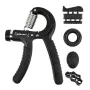 KALOAD 1Set 5-60kg Adjustable Hand Gripper Strengthener Wrist Exerciser Forearm Ring Grips Finger Stretcher Workout Fitness Massage