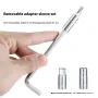 BENGGUO 10 in 1 Portable Bicycle Repair Tools 6mm Wrench 6Pcs CRV Removable Adapter Sleeve for Protable Bike Quick Fix