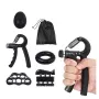 5 Pcs Hand Grip Strengthener Set Adjustable Hand Gripper Finger Rehabilitation Training Resistance Stress Relief Ball Fitness Exercise Tools