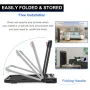 [USA Direct] FYC JK31-8A 2 in 1 Folding Walking Treadmill 2.5HP Power 12km/h Max Speed 140kg Weight Capacity Remote Control LED Display Portable Installation-free Running Fitness for Home Gym Workouts