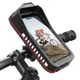 XANES Bicycle Phone Holder High Sensitive Touch Screen Waterproof 360° Rotation Adjustable 4.7-7.0 inch Mobile Phone Mount for MTB Bike Road Bike Motorcycle Scooter