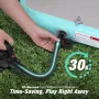 WARMOUNTS 13 ft Air Track Tumbling Mat Inflatable Air Gymnastics Training Mats 4'' Thick Tumble Track with Electric Pump for Home Gym Cheerleading Water Outdoor