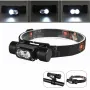 5 Light Mode Headlamp Portable Bicycle Lights COB LED Head Lamp Flashlight USB Rechargeable Head Torch Head Light