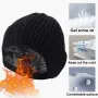 XANES Winter Bike Knitted Hat Outdoor Plush Warmth Cap Peaked Earmuff Fashion Casual Faux Fur Lined Bomber Hats Cycling Ear Protection