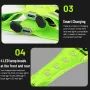 WEST BIKING Gece Bisiklet Giyim 4 LED Boncuk Tip-C Şarj Edilebilir Ayarlanabilir Koşu Işığı Yansıtıcı Spor Yeleği Güvenli Uyarı Sürüşü için