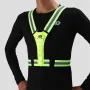WEST BIKING Gece Bisiklet Giyim 4 LED Boncuk Tip-C Şarj Edilebilir Ayarlanabilir Koşu Işığı Yansıtıcı Spor Yeleği Güvenli Uyarı Sürüşü için