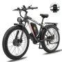 [USA Direct] KETELES V3 Electric Bike 48V 1000W*2 Dual Motors 23AH Battery 26*4.0inch Tires 65KM Max Mileage 200KG Max Load Electric Bicycle