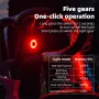 ROCKBROS Q1 MAX RGB Bicycle Taillight Vibration Sensor Smart Brake Sensing USB Charging Light Sensing Bike Rear Lights for Mountain Road Night Riding