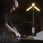 Bikight Katlanır LED Parlak 3 Taraflı Lamba Teleskopik El Feneri Araba Tamir Çalışma Işıkları Kısılabilir Su Geçirmez Açık Kamp Çadırı Işığı