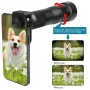 Telescopio monocular IPRee con zoom HD de 38 aumentos y trípode para iPhone.