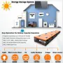 [US Direct] Cloudenergy LiFePO4 Battery 12V 300Ah 3.84kWh 2560W Deep Cycle with Longer Runtime Built-in 100A BMS 6000+Cycles & 10 Year Lifetime Perfect in Solar/Energy Storage System RV, Marine, Backup Power