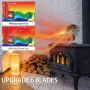IPRee 6 Blades Heat Powered Stove Fan Black Fireplace Fan Log Wood Burner Eco-fan Quiet Home Fireplace Fan Efficient Heat Distribution