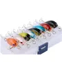 8Pcs Rush Sale Fishing Tackle Retail High-Quality Fishing Lure 4.5mm 4g Crankbait Plastic Doubel Hooks For Pike and Bass Fishing Bait