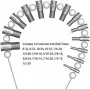 26PCS Thread Checker Set Metric and Inch Sizes Durable Comprehensive Coverage DIY Tool
