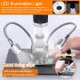 ANDONSTAR 10 Inch Digital Microscope 4X Zoom 1080P LCD Display Magnifier Soldering Microscope with LED