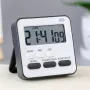 LED Digital Kitchen Timer 24-Hour Countdown Memory Function Dual Alarm Snooze Magnetic Base Optional Colors
