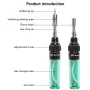 14-in-1 Wireless Butane Soldering Kit Adjustable 1300℃ Flame 450℃ Soldering Temperature 35-45 Minutes Usage Portable for DIY Repair Electronic Automotive Projects