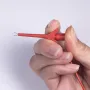 18PCS High-Pressure Differential Multimeter Testing Hook Universal Compatibility with Aircraft-Type IC Clamp Compact Design Probe Needle for Precision Lab Work and Circuit Testing