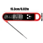 Digital Meat Thermometer Foldable Probe Fast Reading -50℃ to 300℃ Auto-Off LCD Display for Cooking BBQ Kitchen