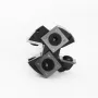 1/2 Inch 8mm 12mm Shank 4 Flutes CNC Spoilboard Surfacing Router Bit Slab Flattening Router Bit with 1-1/2\ Cutting Diameter for Woodworking