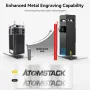 [US Direct]Refurbished ATOMSTACK A10 Laser Engraver 10W Dual Laser Output Power APP Control Engraving Cutting Machine Fixed-Focus Laser for Woodworking