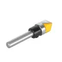 6MM 6.35mm 1/4 Inch Shank 90 Degree V Shape Router Bit 1/2 Inch 12.7mm Cutting Diameters Carbide CNC Engraving V Router Bit for Signmaking / Lettering / Woodworking Door Carving
