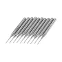 Drillpro DB-M4 10pcs 0.8mm Tungsten Steel Milling Cutter Bits 3.175mm Shank End Mills