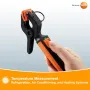 ForTesto 115i Clamp Thermometer Bluetooth Temperature Probe HVAC Tool Accurate Pipe Measurement -58 to 302°F Sensor Technology PDF Excel Integration