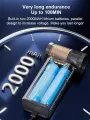 Mini Turbo Fan 130,000PM Peak 35 m/s Wind Speed 2000mAh Battery 4 Speed Settings Cordless Powerful Hair Dryer and Dust Remover