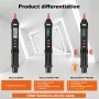 MUSTOOL MT007/MT007 Pro/MT007 Pro-EN True RMS Digital Multimeter + Voltan Ujian Pen +Fasa Jujukan Meter 3 Dalam 1 Warna Siaran Suara Skrin