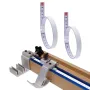 Tape Measure Self Adhesive Carbon Steel Workbench Ruler Fit For Woodworking Miter Fence Left to Right White Positive 1M/2M Length x 10MM Width