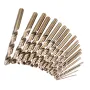 Drillpro M35 Cobalt Drill Bit Set HSS-Co Jobber Length Twist Drill Bits with Metal Case for Stainless Steel Wood Metal Drilling