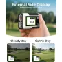 CIGMAN Golf Rangefinder 1312 Yards Slope Compensation 2.4 Inch Touchscreen 6X Magnification Flag Lock Vibration Rechargeable USB-C Golf Accessories IP54 Water Resistant